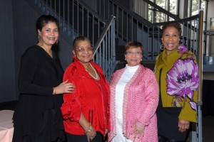 Past Woman of Vision honorees Dr. Linda D. Bradley, Cleveland Clinic; Call & Post Editor/Associate Publisher Connie Harper; Urban League of Greater Cleveland President Marsha A. Mockabee; and Former Chief Executive Officer of Girl Scouts of Northeast Ohio Daisy L. Alford-Smith Ph.D.